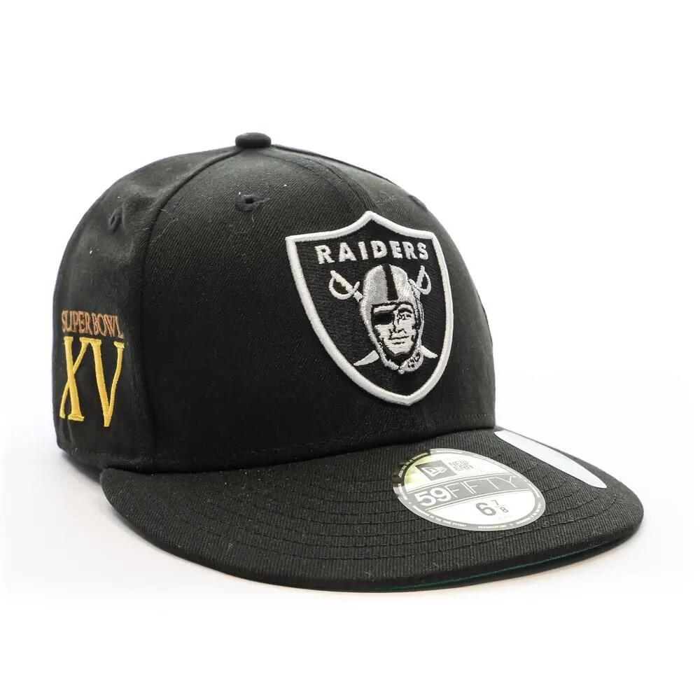 Casquette Noir Homme New Era Raiders 3/4