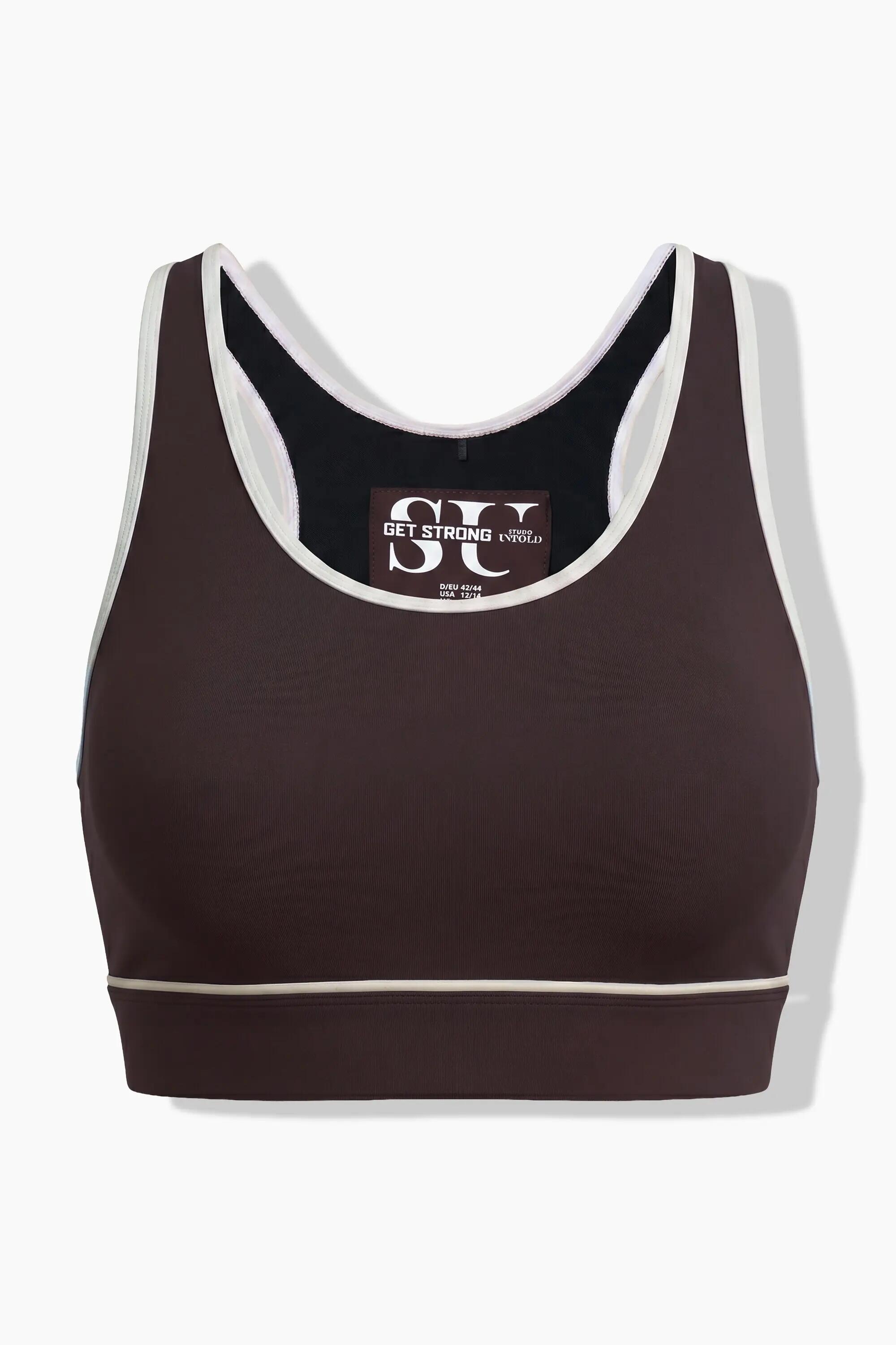 Damen Sport-BH Kontrastpaspel Mesh-Futter 7/7