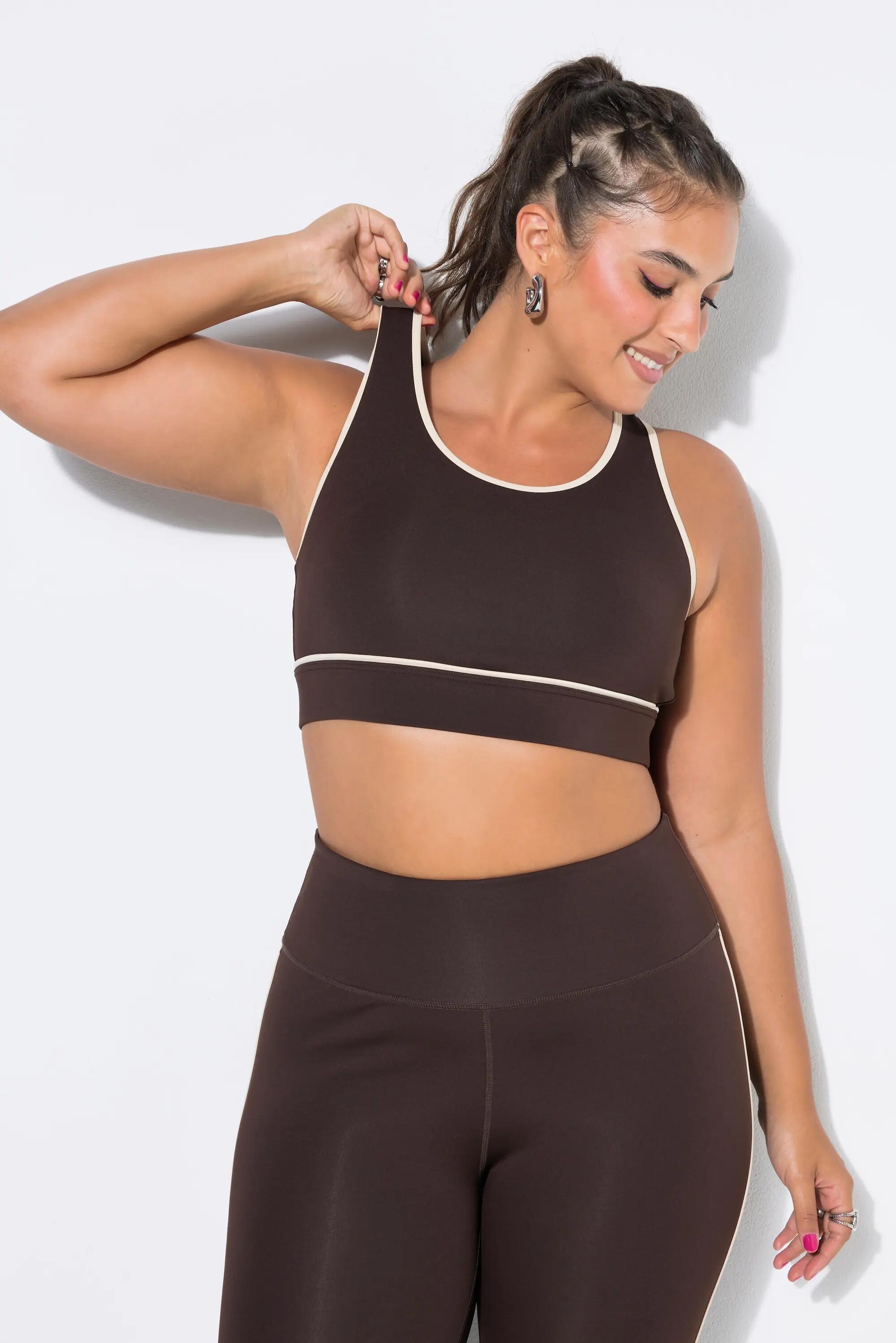 Damen Sport-BH Kontrastpaspel Mesh-Futter 4/7
