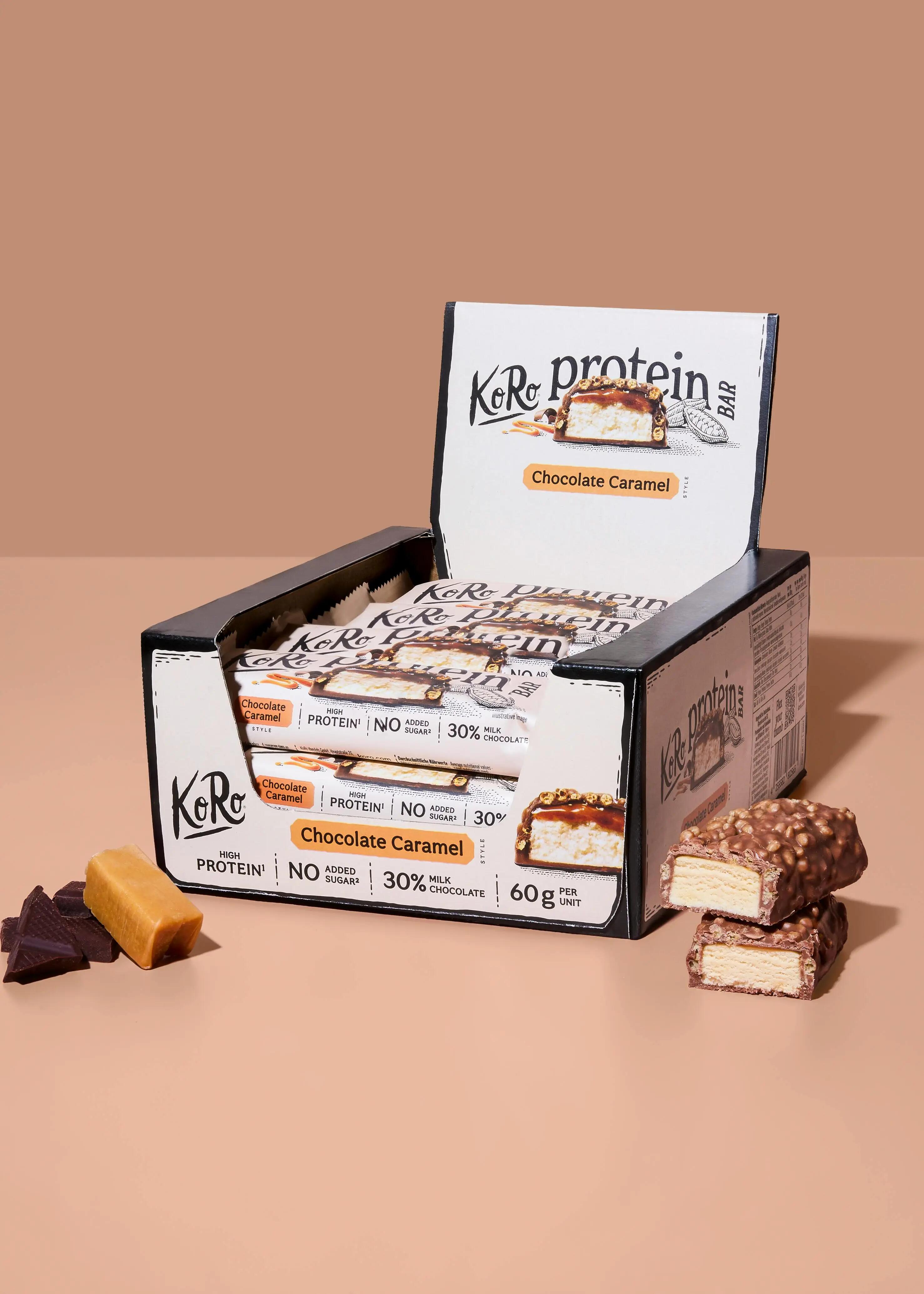 Barretta proteica crunchy al cioccolato e caramello | 12 x 60 g 2/7