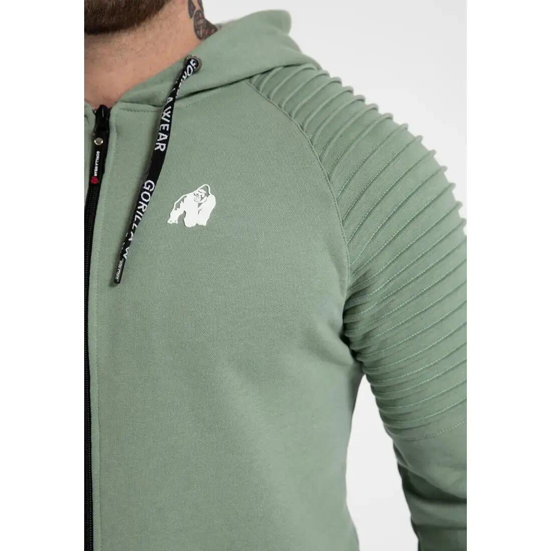 Georgia Felpa con cappuccio con zip - Verde 6/7