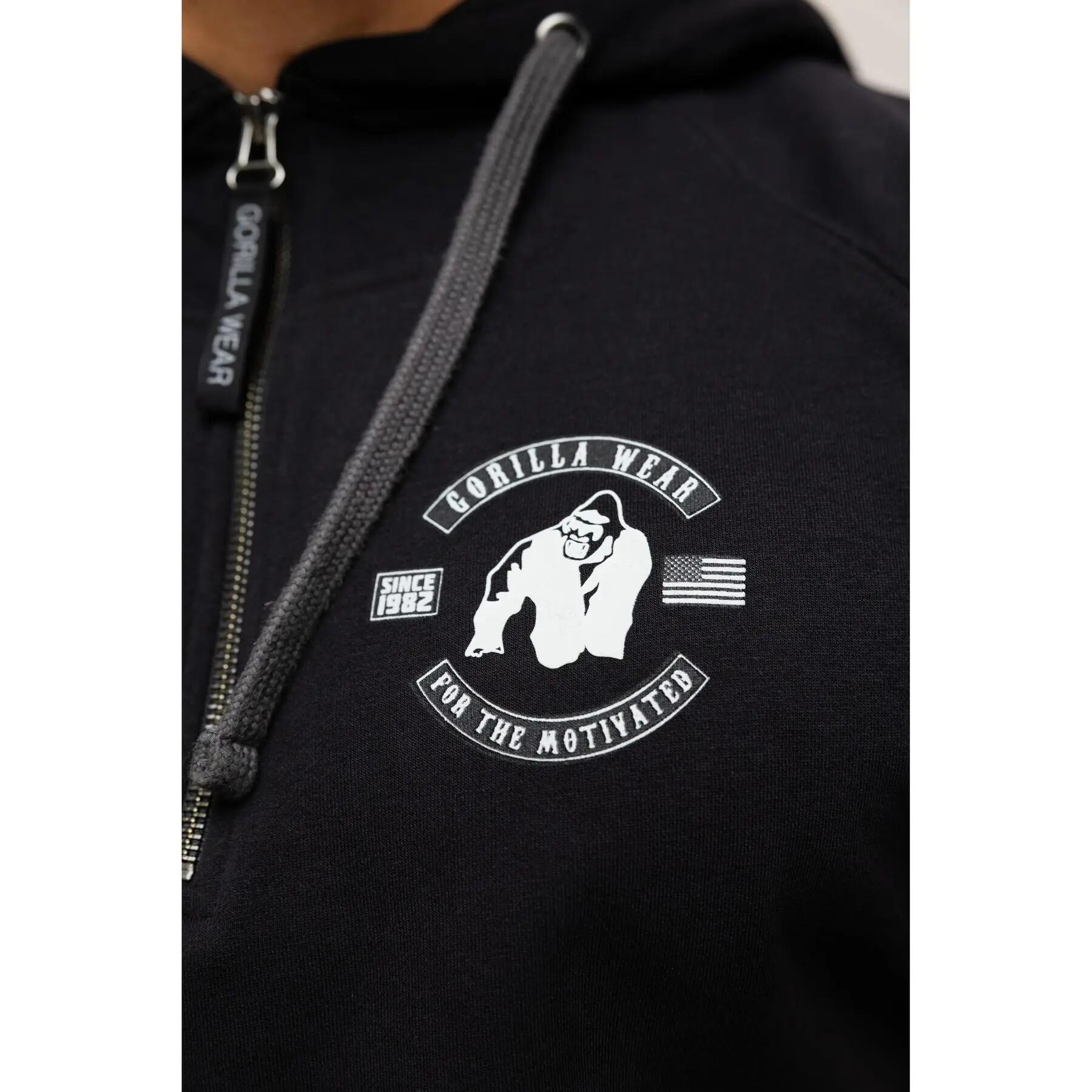 Huntley Felpa senza maniche con cappuccio - Nero 4/6