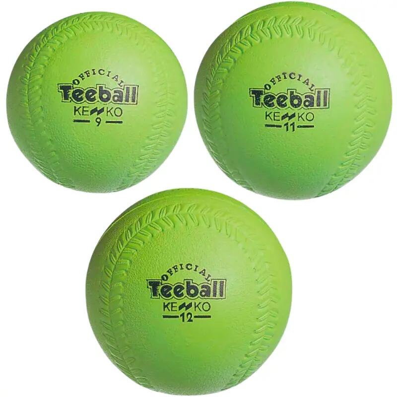 Kenko KT12 Silicone 3.2oz Tee Ball | Light Green Baseball Baseball/Softball 3/3