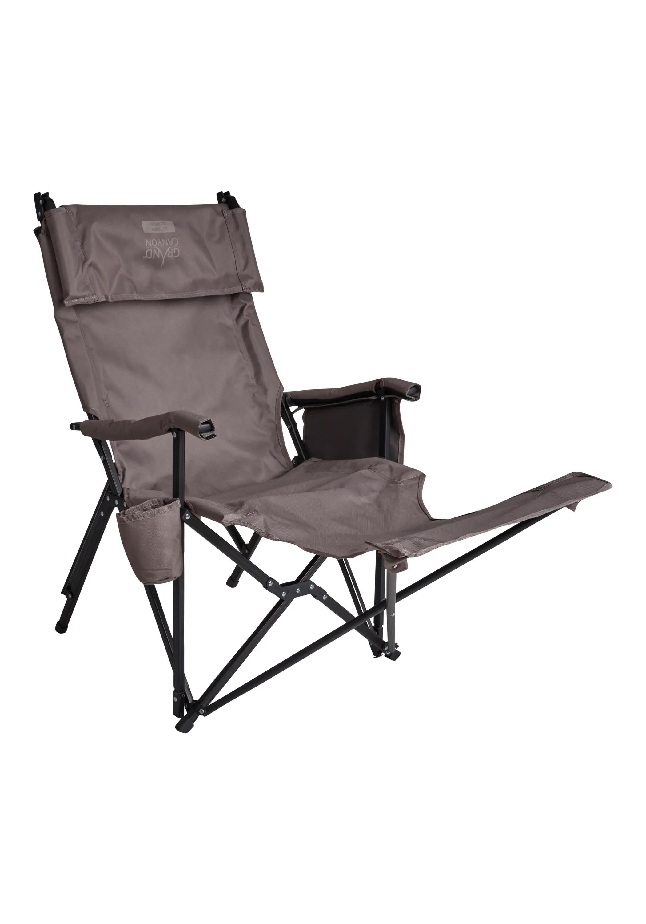 El Tovar Chaise à haut dossier Lounger Camping pliante Accoudoirs Alu 100 kg 6/7
