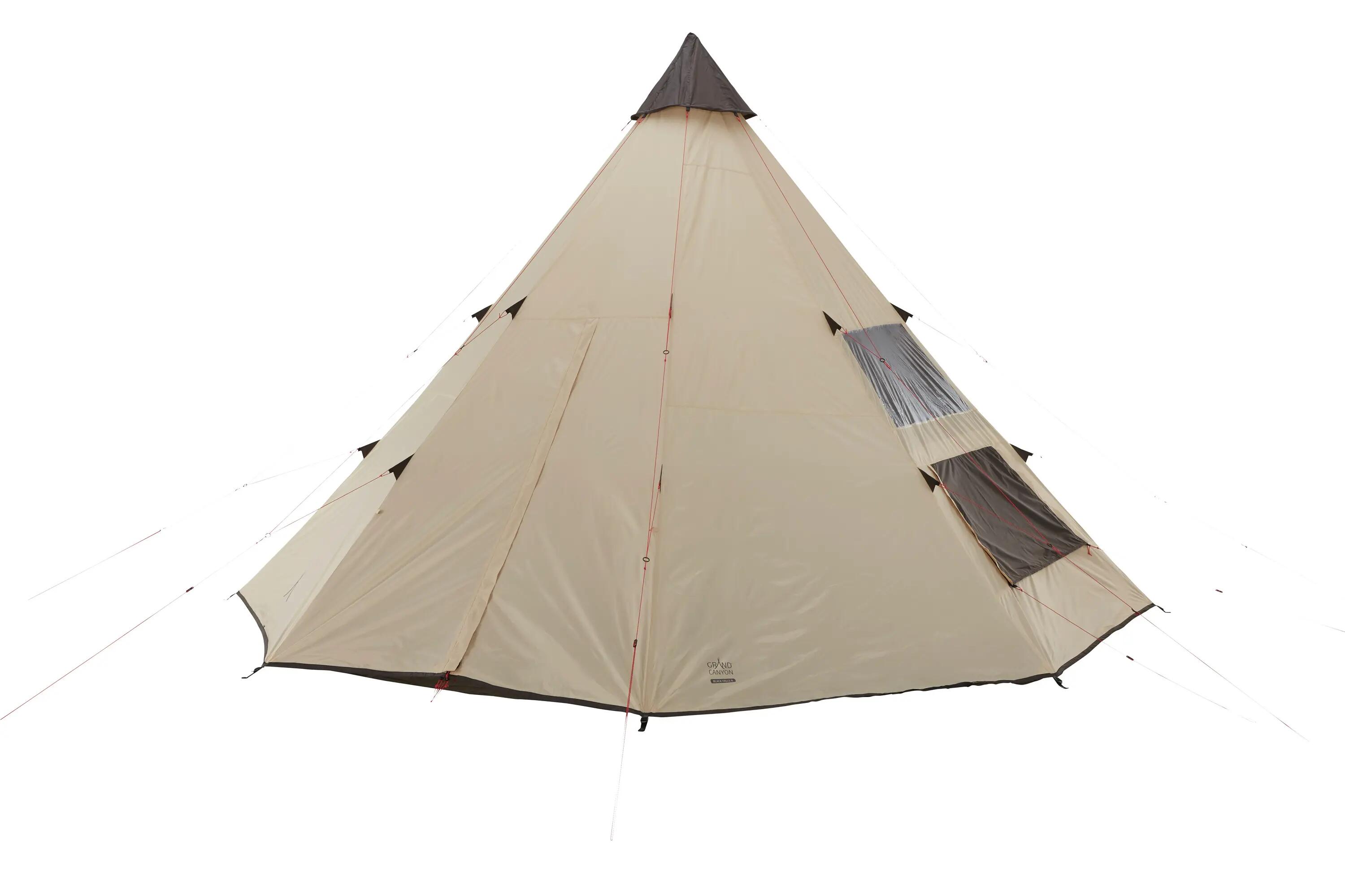 Black Falls 8 Personnes Tepee Tente Familiale Groupe Tipi 6/7