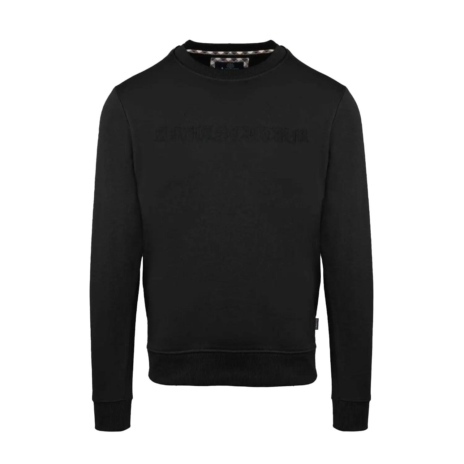 Aquascutum Mens Ribbed Collar Sweatshirt