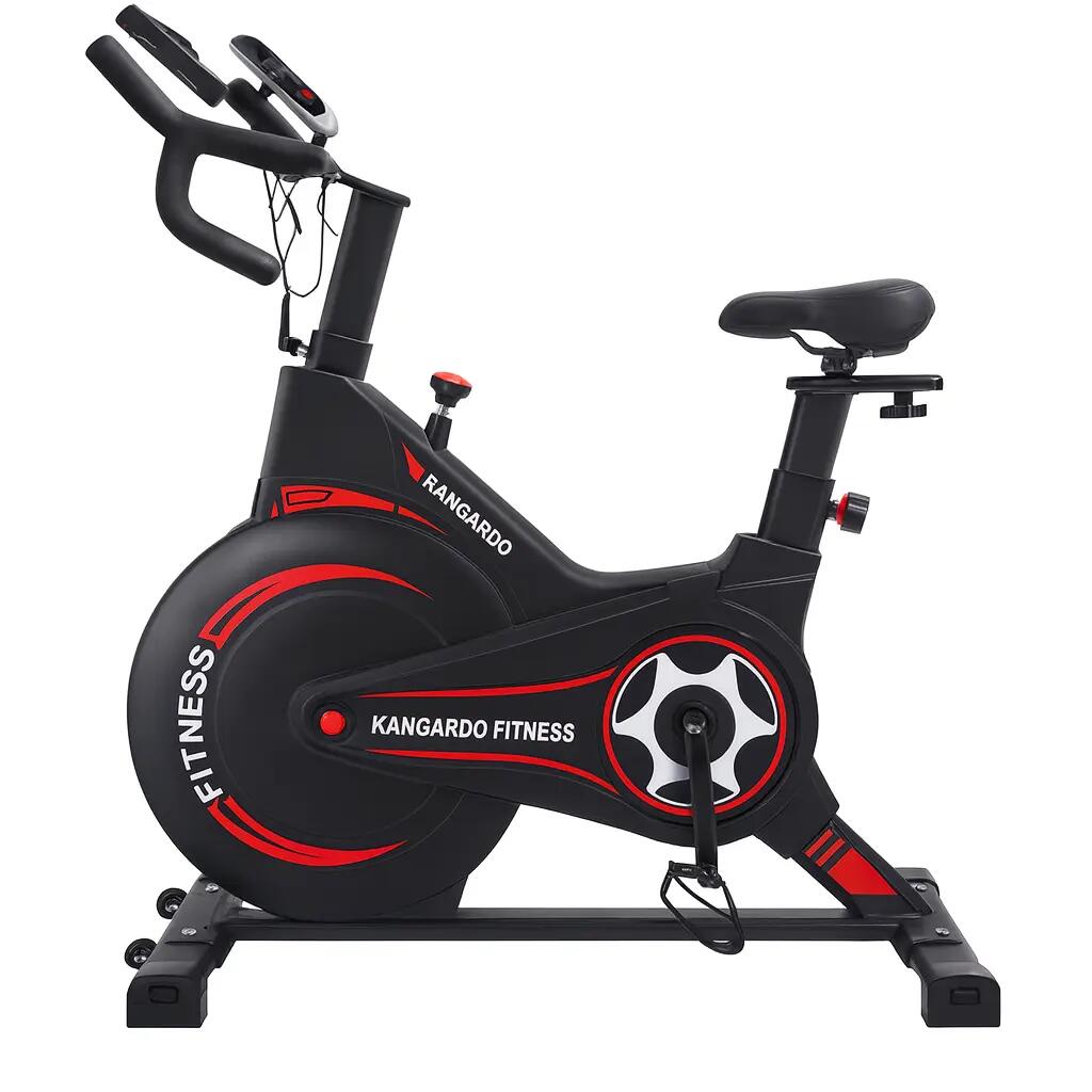Kangaroo Fitness Magnetic Resistance Spin Bike Heavy Duty 150kg Weight Capacity