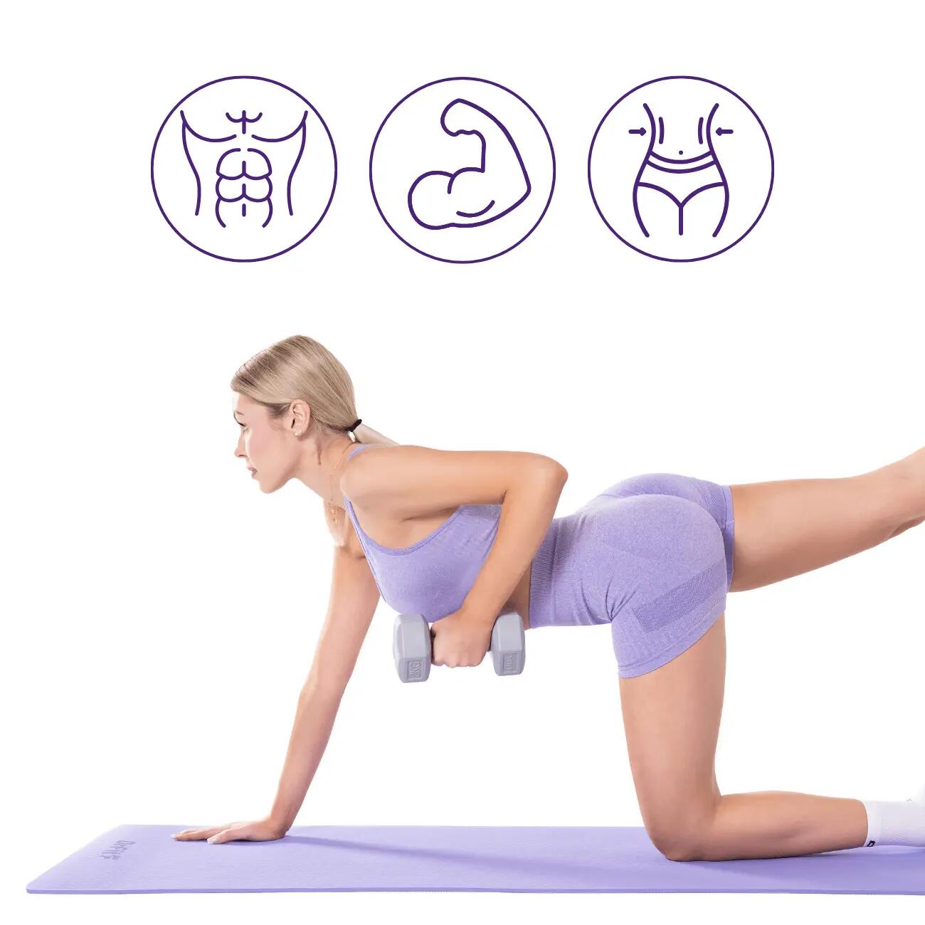 Hantle Heksagonalne Zestaw 2 szt. Ciężarki do Ćwiczeń DrFit 5/5