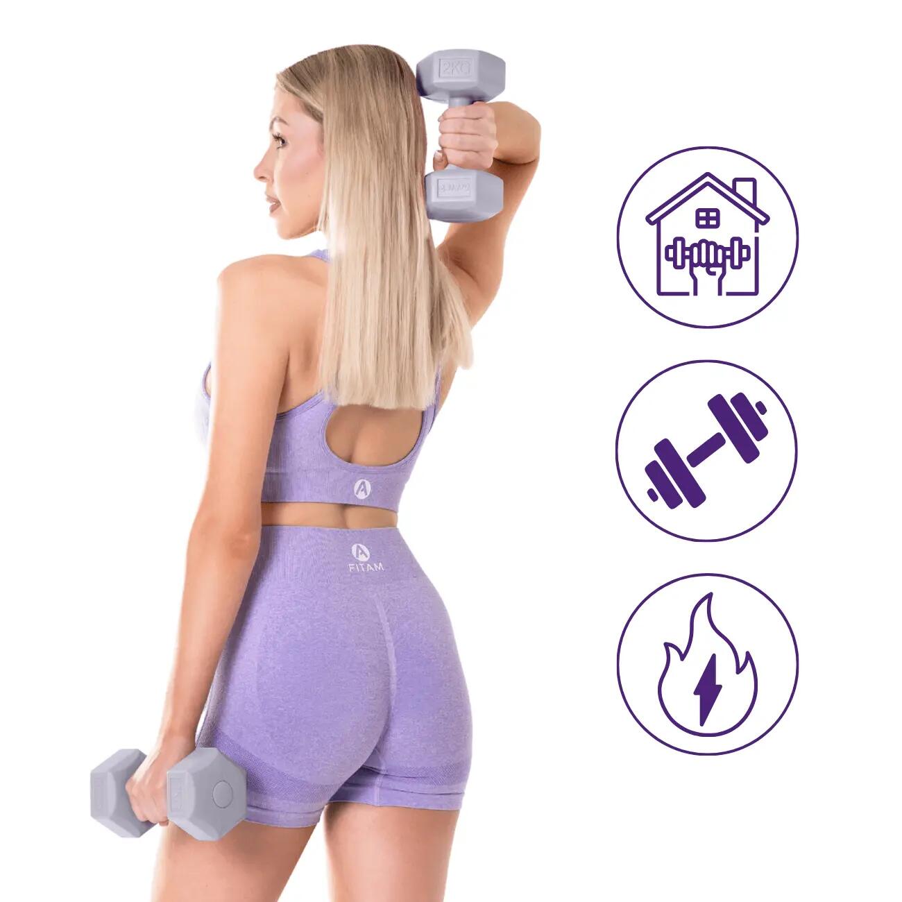 Hantle Heksagonalne Zestaw 2 szt. Ciężarki do Ćwiczeń DrFit 3/5