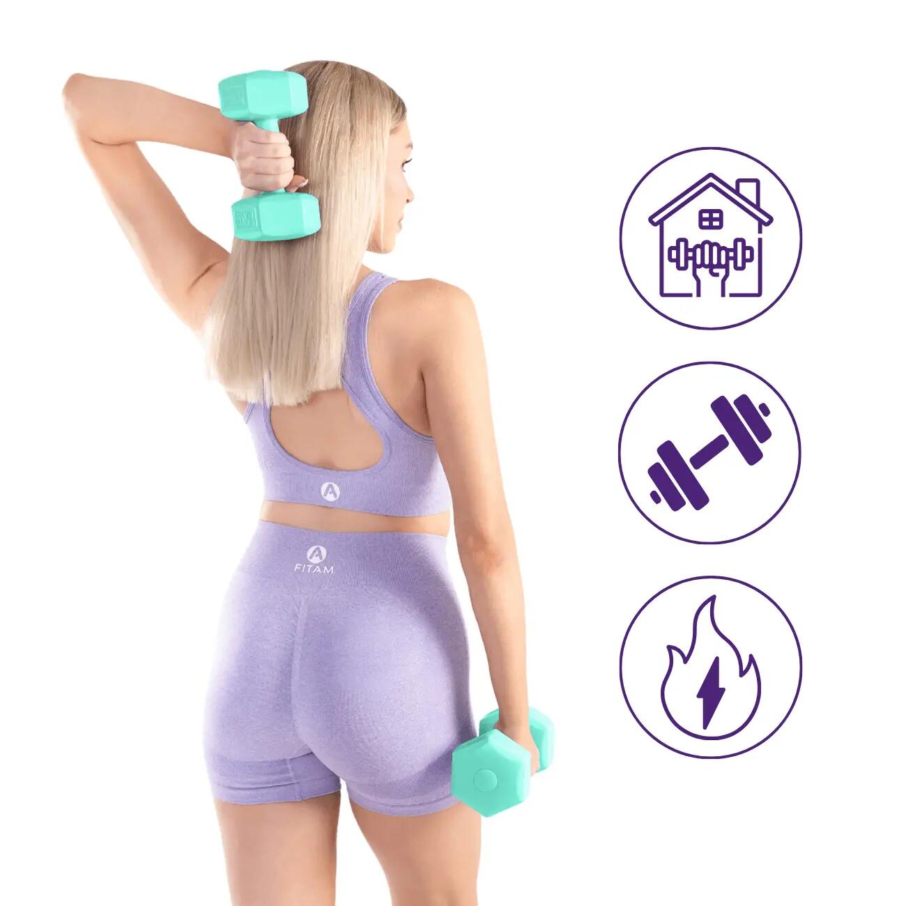 Hantle Heksagonalne Zestaw 2 szt. Ciężarki do Ćwiczeń DrFit 3/5