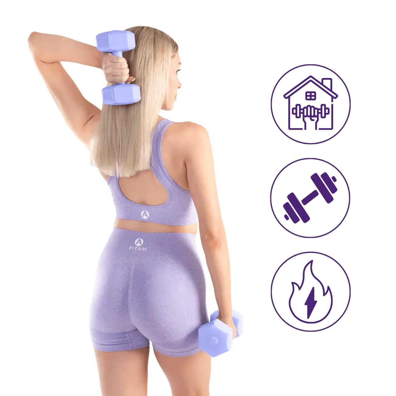 Hantle Heksagonalne Zestaw 2 szt. Ciężarki do Ćwiczeń DrFit 2/5