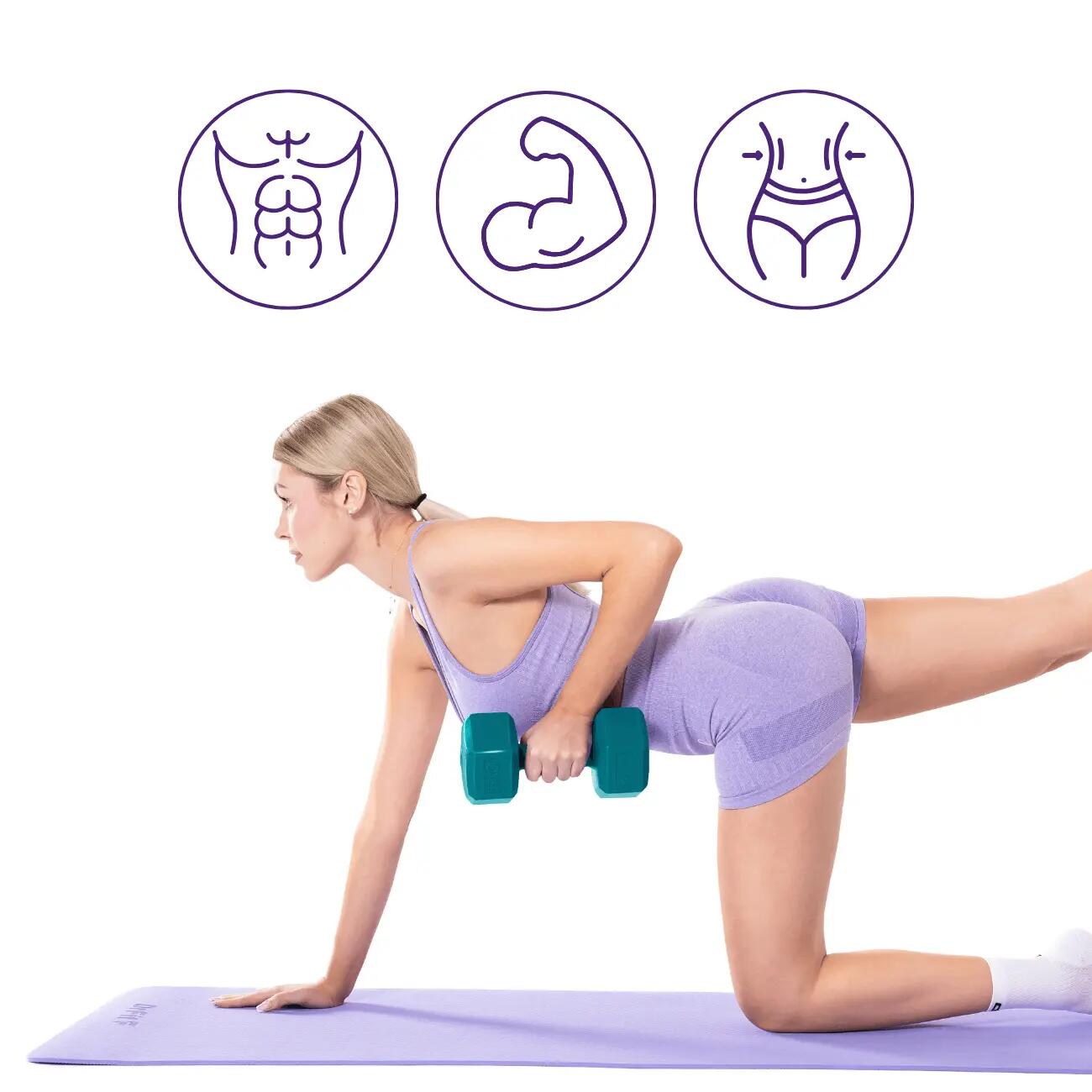 Hantle Heksagonalne Zestaw 2 szt. Ciężarki do Ćwiczeń DrFit 5/5