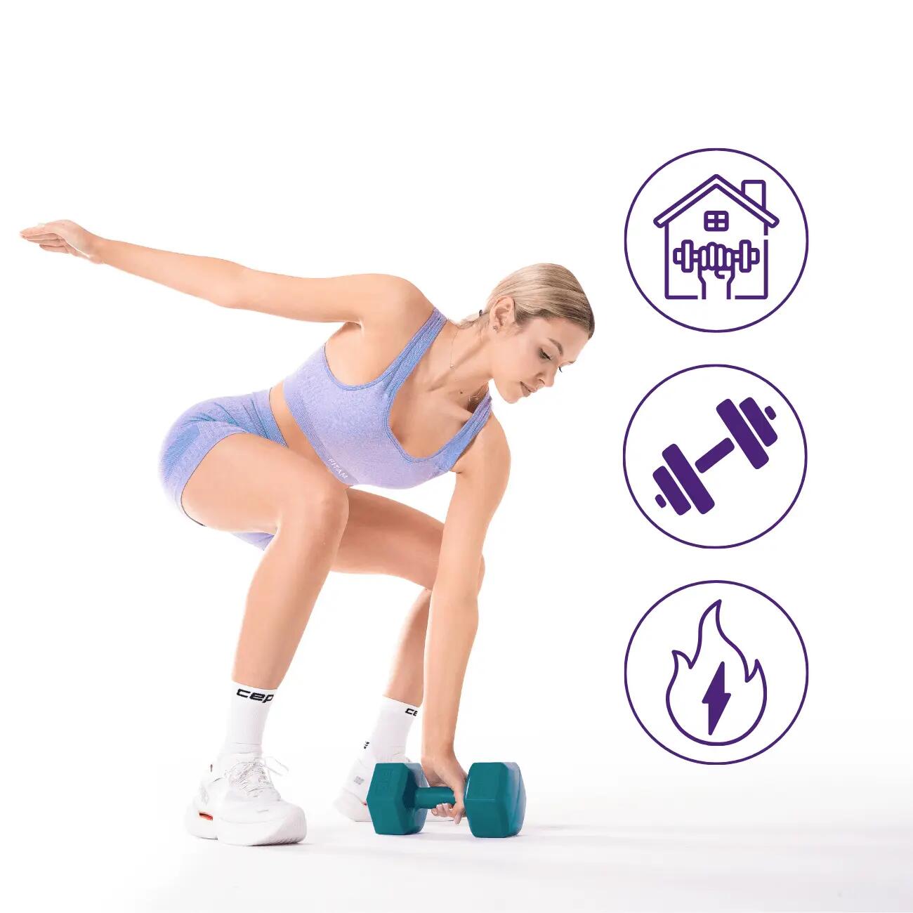 Hantle Heksagonalne Zestaw 2 szt. Ciężarki do Ćwiczeń DrFit 3/5