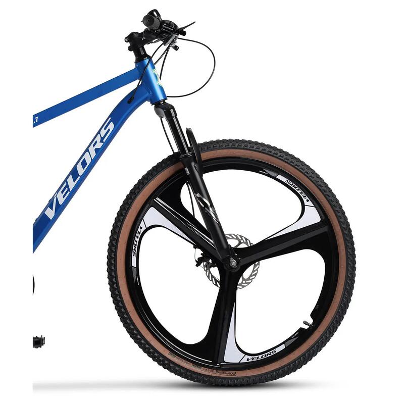 Bicicletă MTB semi-rigidă Power 21v Albastru/Verde