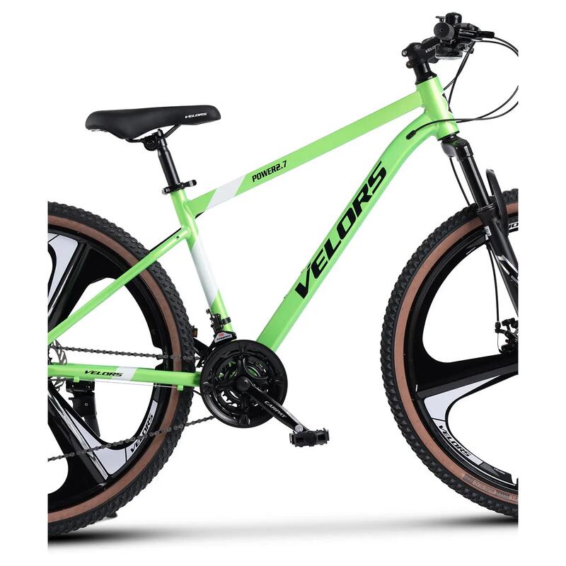 Bicicletă MTB semi-rigidă Power 21v Verde/Negru