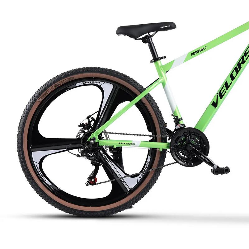 Bicicletă MTB semi-rigidă Power 21v Verde/Negru