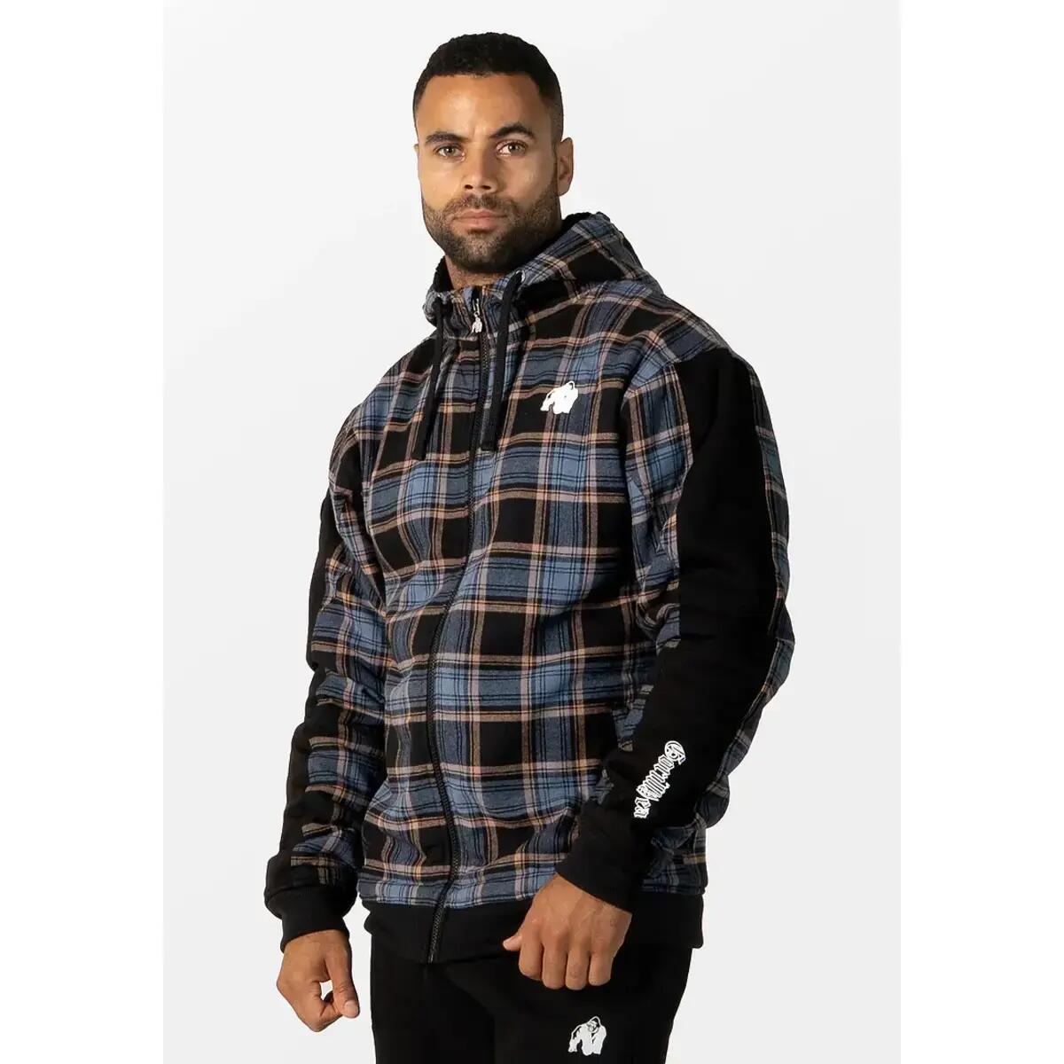 Kenton Zipped Jacke - Schwarz/Blau 3/6