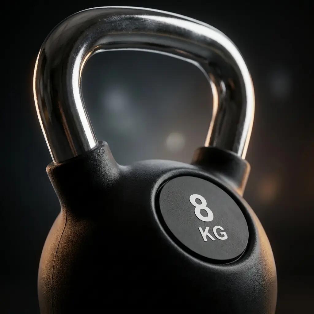 Kettlebell Set 3-teilig gummiert mit Chromgriff für Krafttraining 6/7