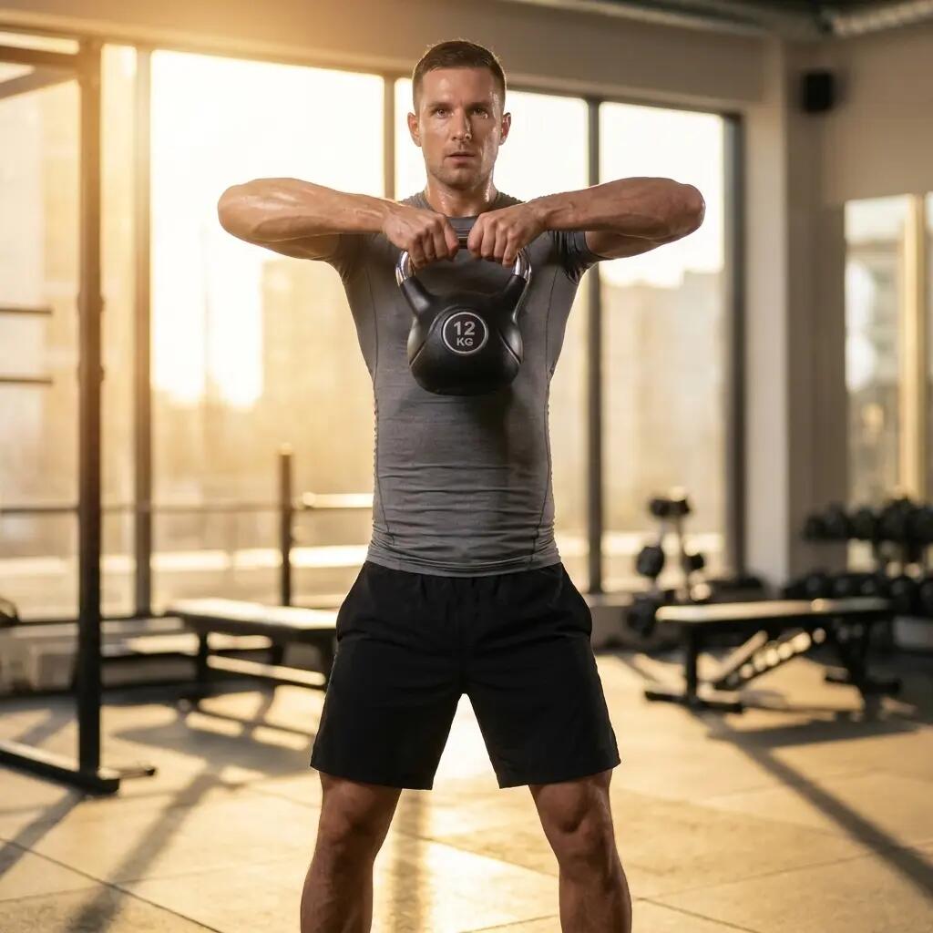 Kettlebell Set 3-teilig gummiert mit Chromgriff für Krafttraining 4/7