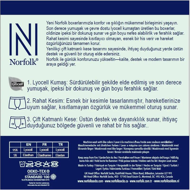 3lü Boxer - Premium Lyocell Kumaş ile Maksimum Konfor - Austin