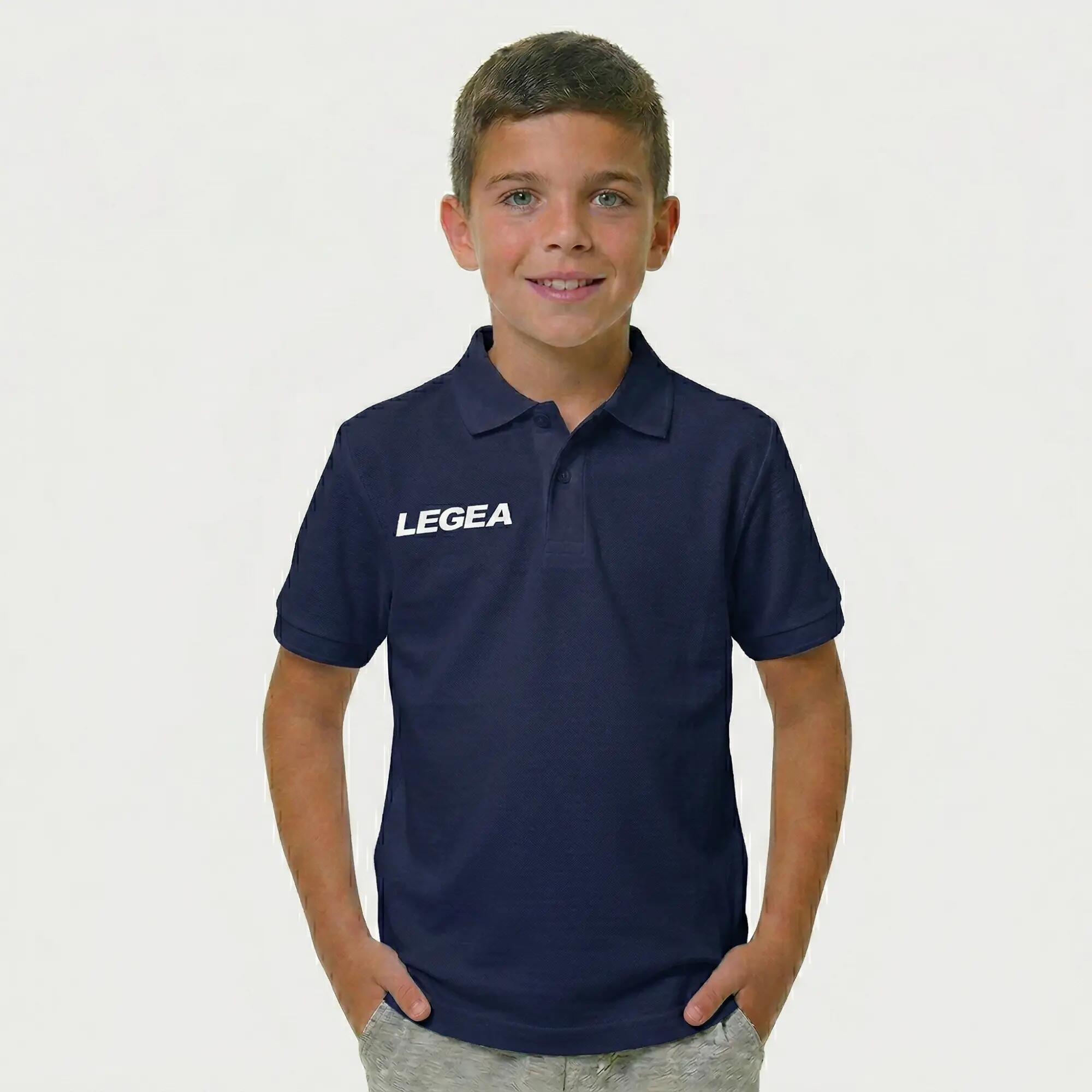 Băieți Outdoor Polo 100% Bumbac Piqué Respirabil Albastru