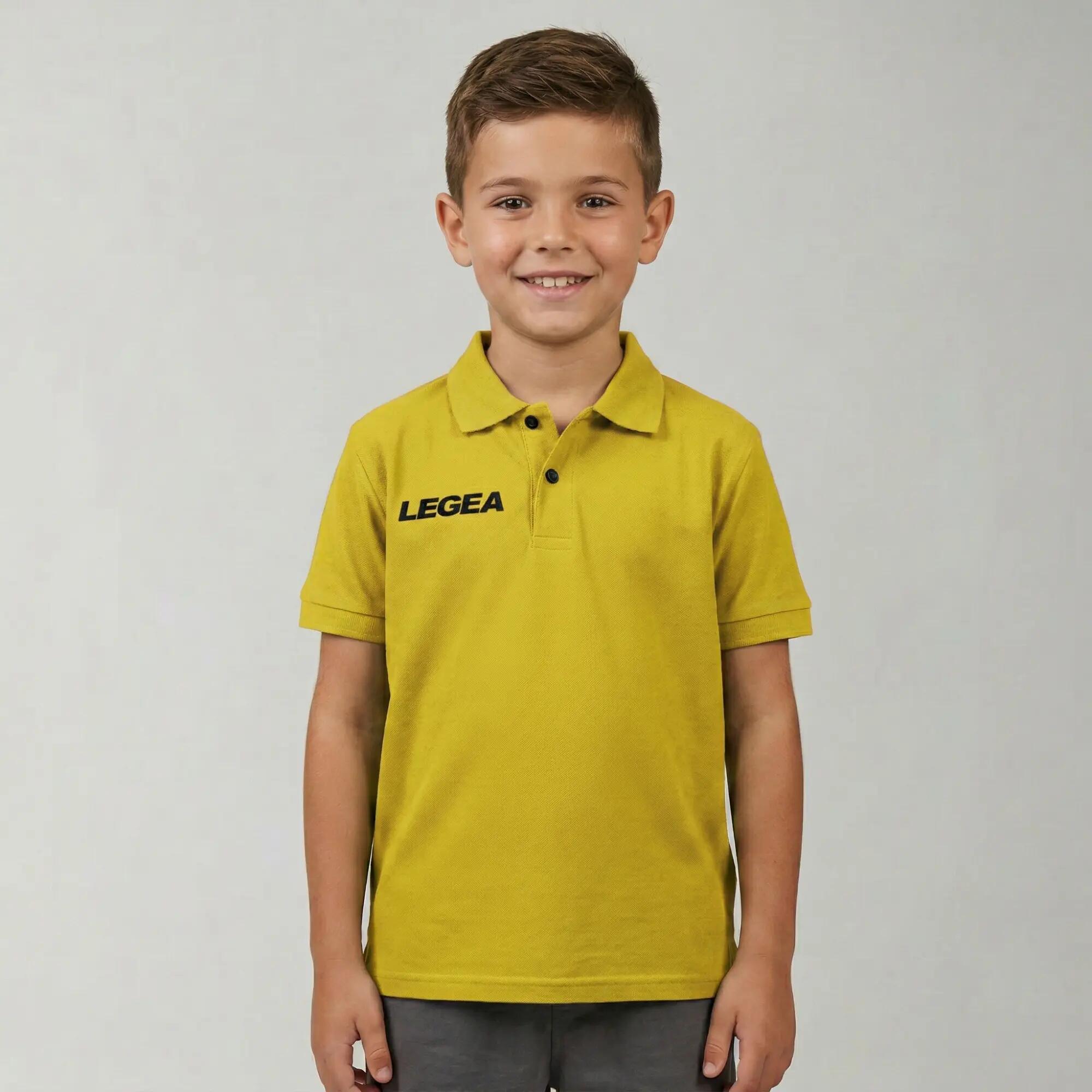 Băieți Activități Outdoor Polo 100% Bumbac Piqué Traspirant Galben