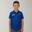 Junior Outdoor Polo 100% Bumbac Piqué Traspirant Azzurro