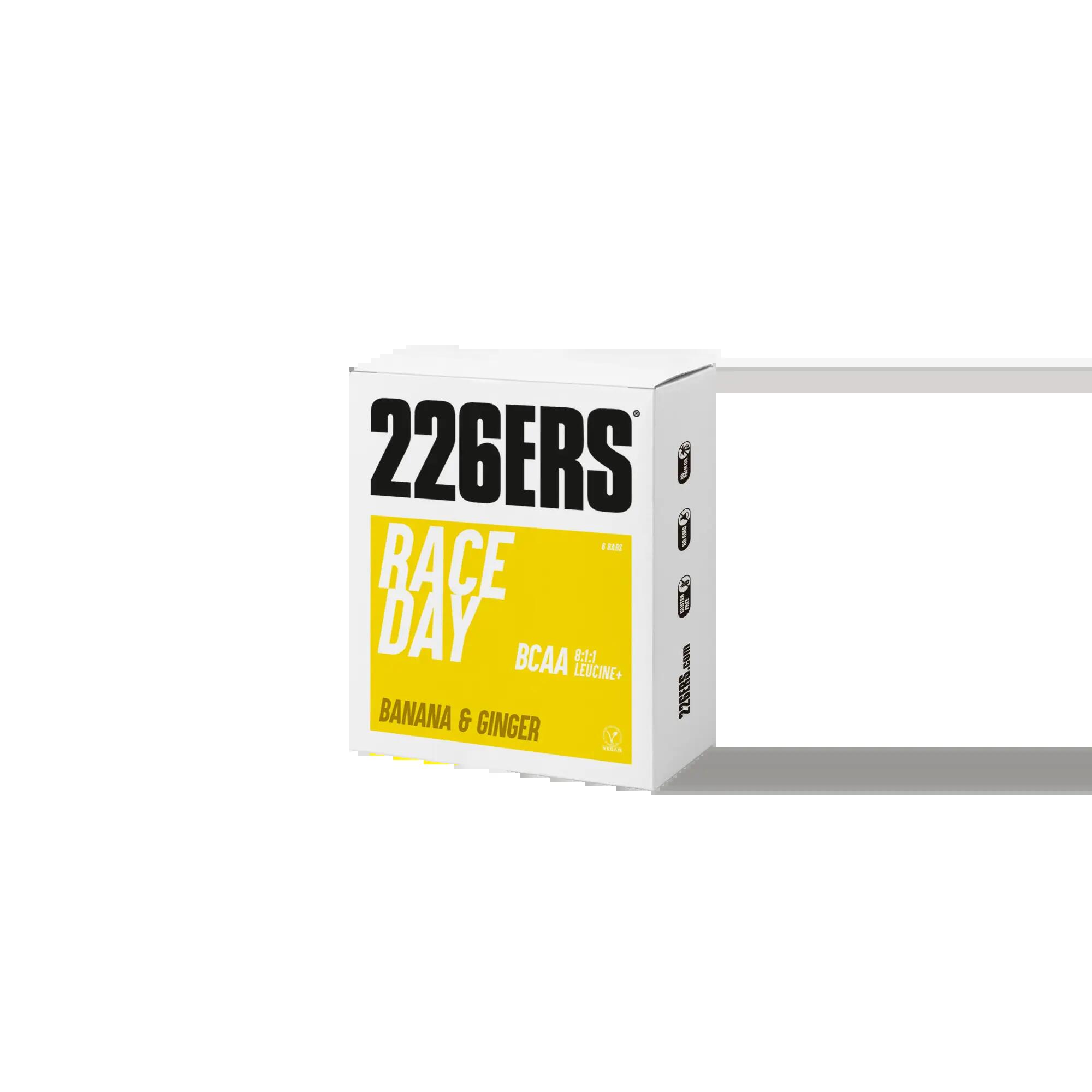 Baton energizant 226ers Race Day Bar BCAA, pachet 6x40g - banana si ghimbir