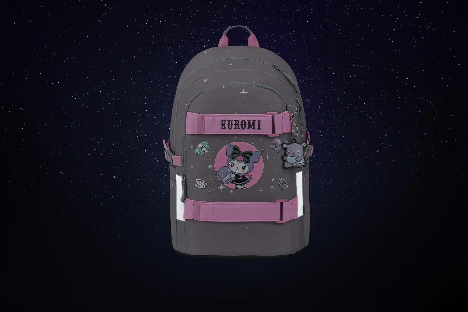 Skate Kuromi Grey Schulrucksack-Set 5tlg. 6/7