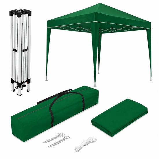 Tenda Pieghevole 3x3 m Classic Verde – Impermeabile Tiranti e Picchetti