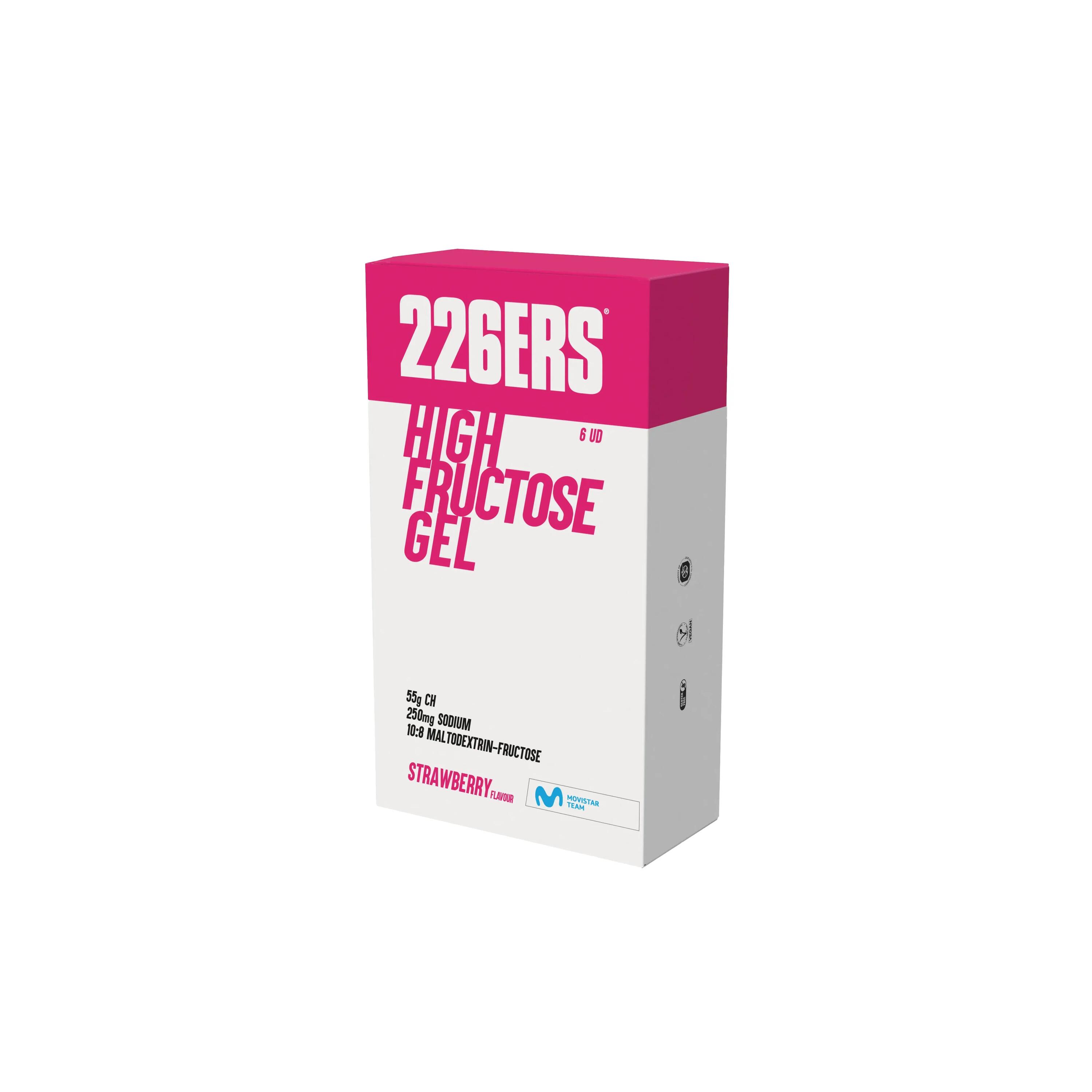 HIGH FRUCTOSE GEL Pack 6x80g CAFFEINE 160mg CHERRY 2/6