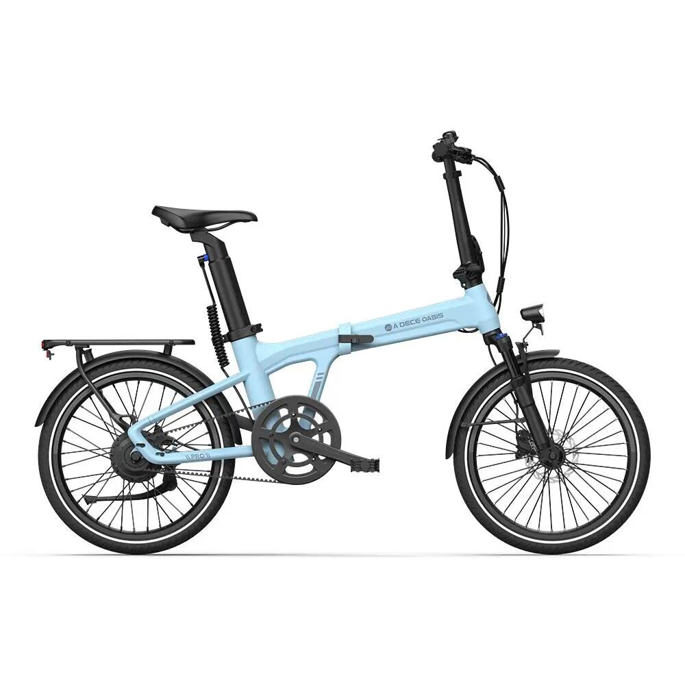 ADO Air20Pro skladací elektrický bicykel, remeňový pohon, motor Bafang