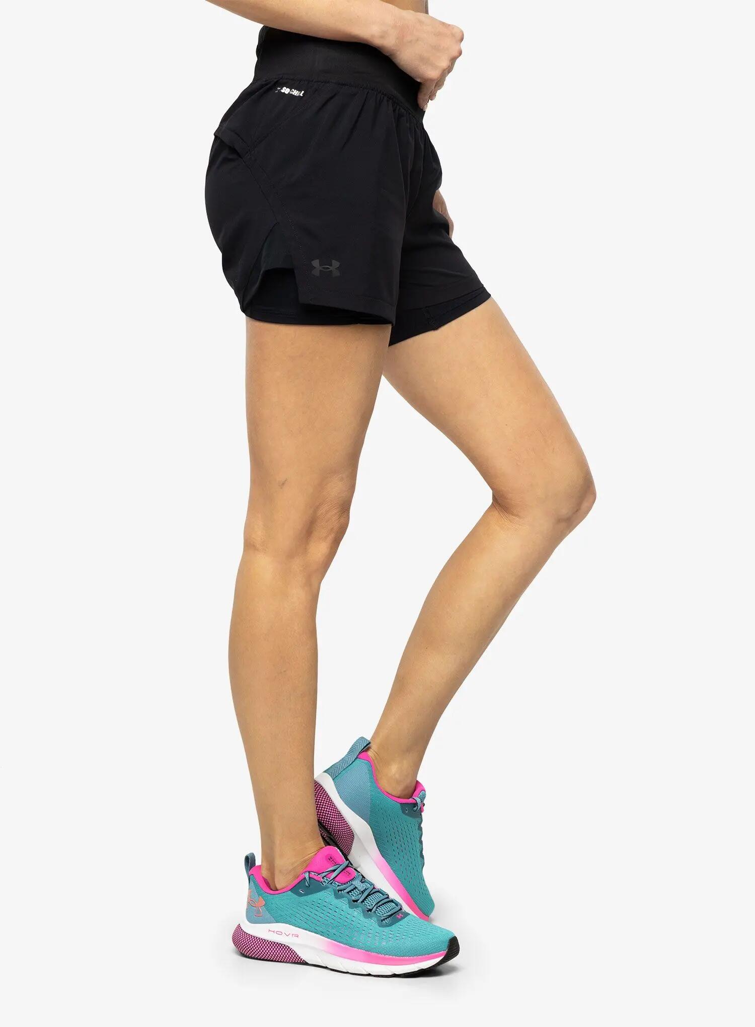 Spodenki do biegania damskie Under Armour Run Elite 2in1 Short 3/7