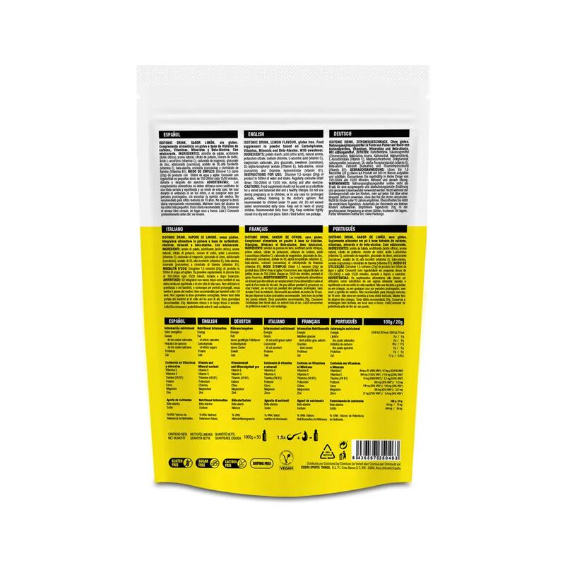 Plic pudra isotonic - isotonic drink - fructe rosii - 1 kg