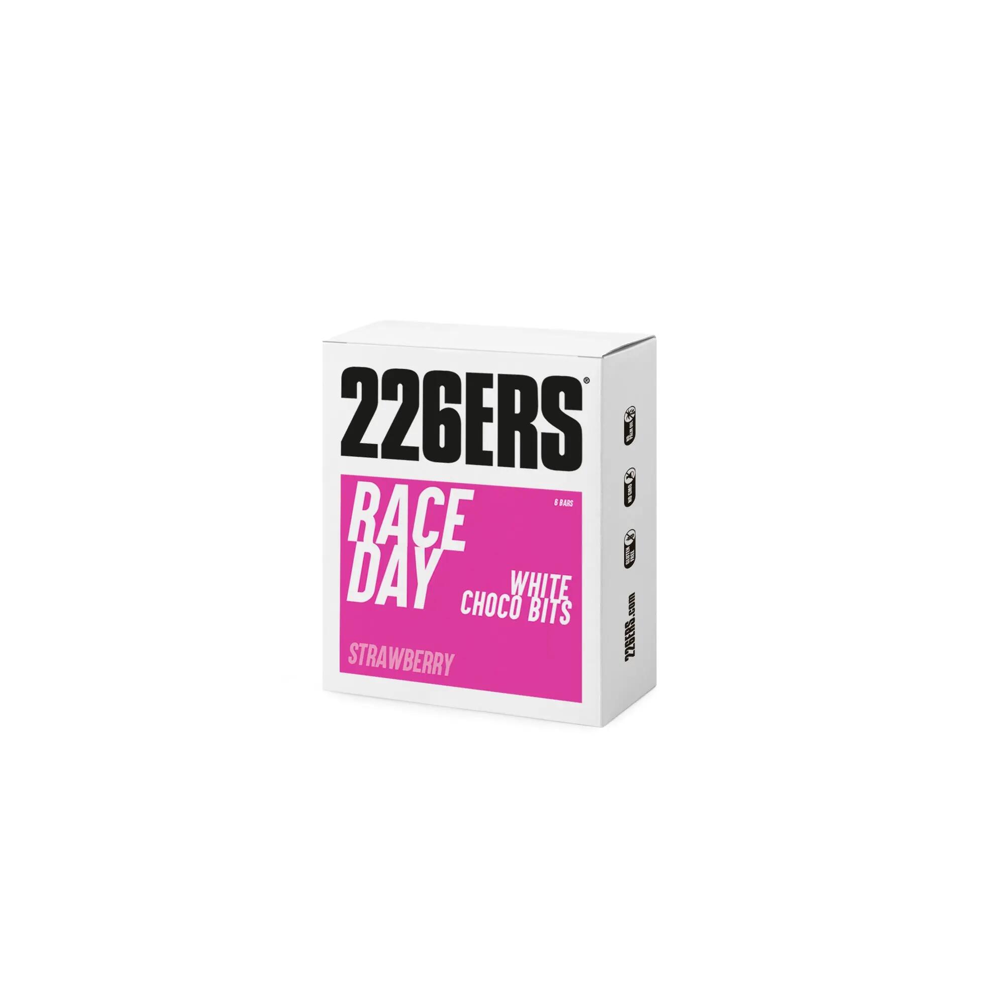 Baton energizant 226ers Race Day Bar Choco Bits, pachet 6x40g - ciocolata alba...