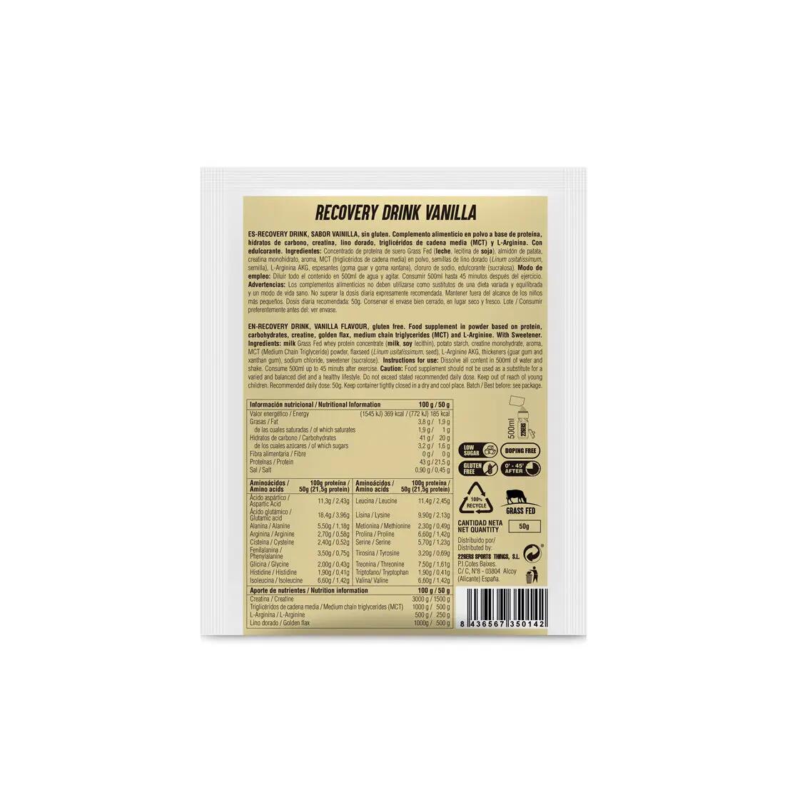 Suplemento alimentar – Recovery drink – Proteina – monodose 6/6