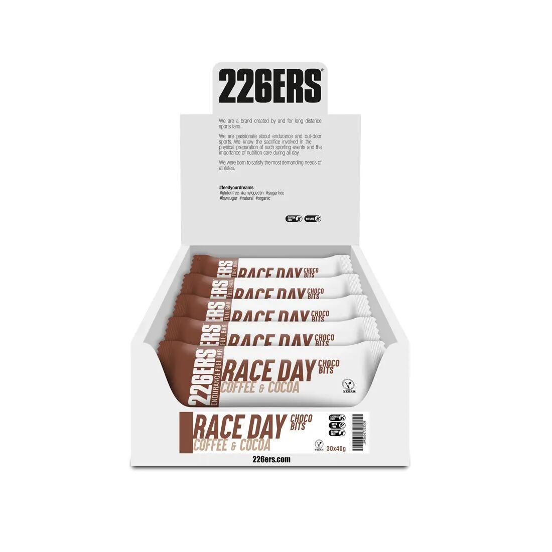 RACE DAY BAR 30x40g CHOCO BITS WHITE CHOCOLATE & STRAWBERRY 2/3