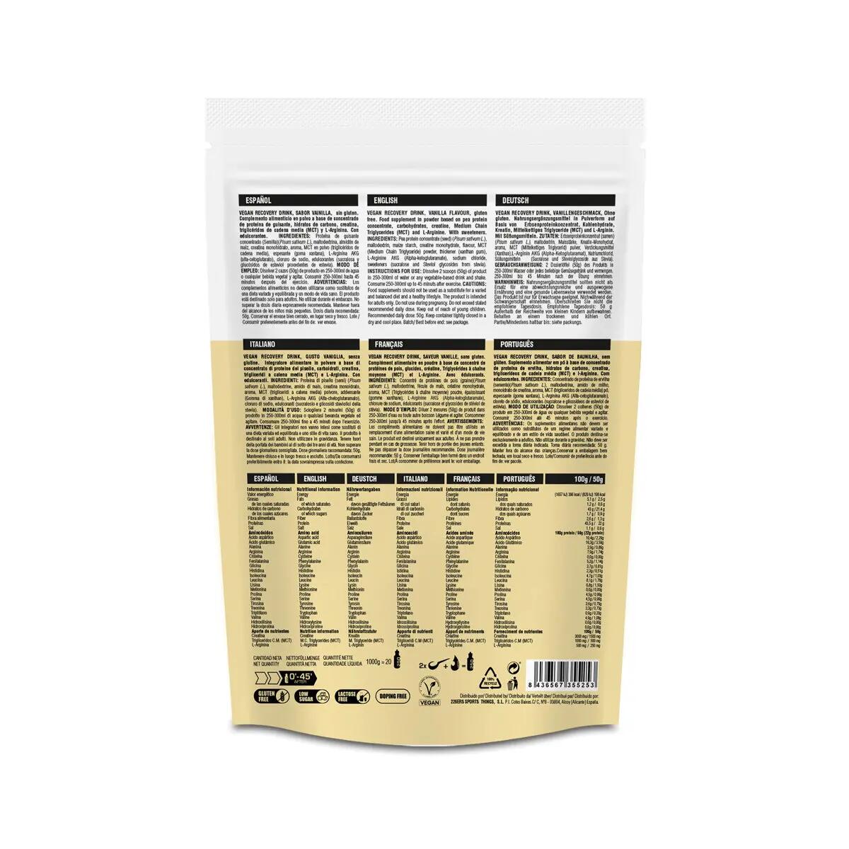 BOISSON RECOVERY VEGAN 1KG 6/6