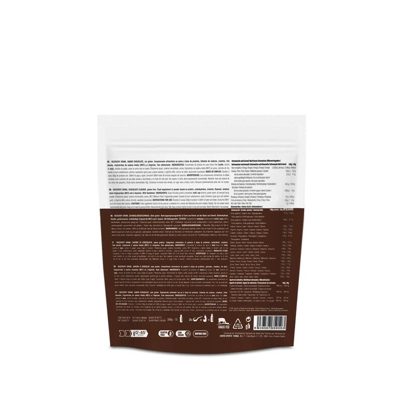 Plic pudra recuperare - recovery drink - capsuni - 500gr