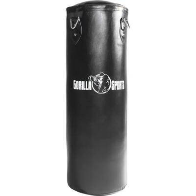 Bokszak - kunstleer - 90 cm - incl ketting en haken - zwart - 27 kg