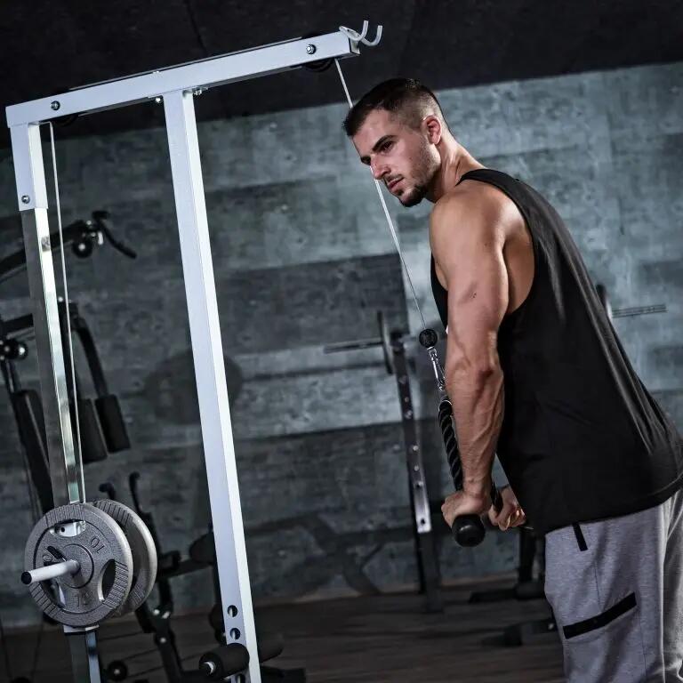 Wyciąg do ćwiczeń górny i dolny z siedziskiem Gorilla Sports 7/7