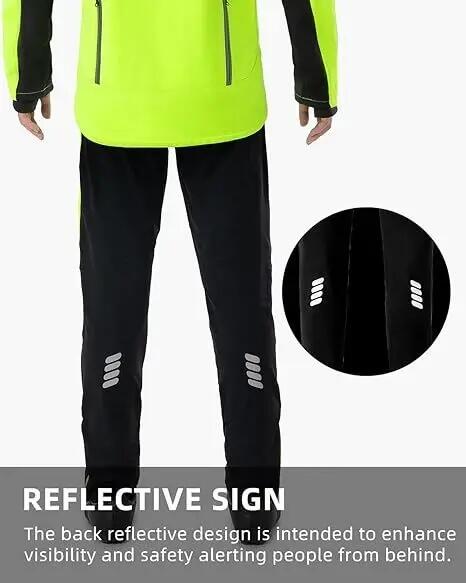 ROCKBROS Winter Radhose Herren Winddicht Lang Fahrradhose 4/6