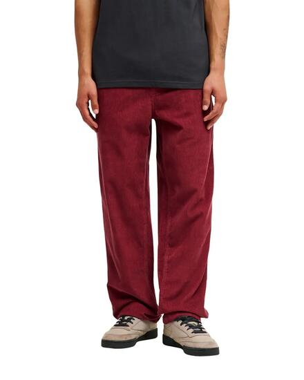 Pantalon TAXER REGULAR CORD Rouge Homme