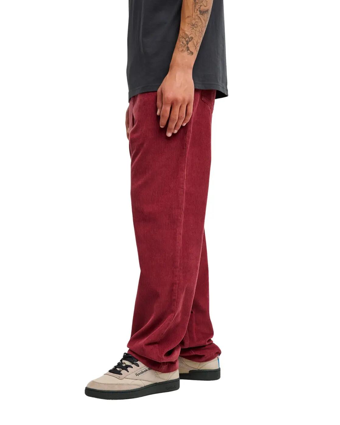 Pantalones TAXER REGULAR CORD Rojo Hombre 3/4