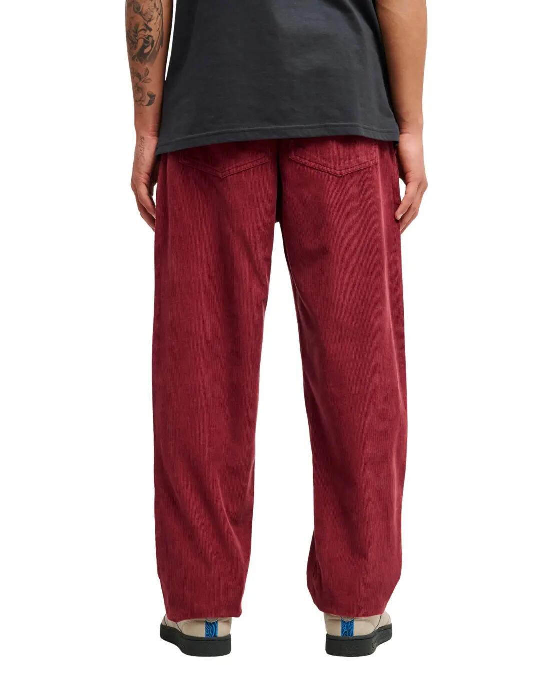 Pantalones TAXER REGULAR CORD Rojo Hombre 2/4