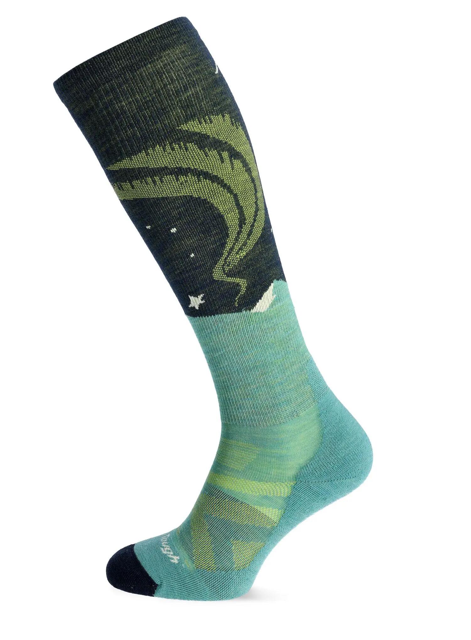 Skarpety narciarskie damskie Darn Tough Aurora OTC Lightweight with Cushion 3/4