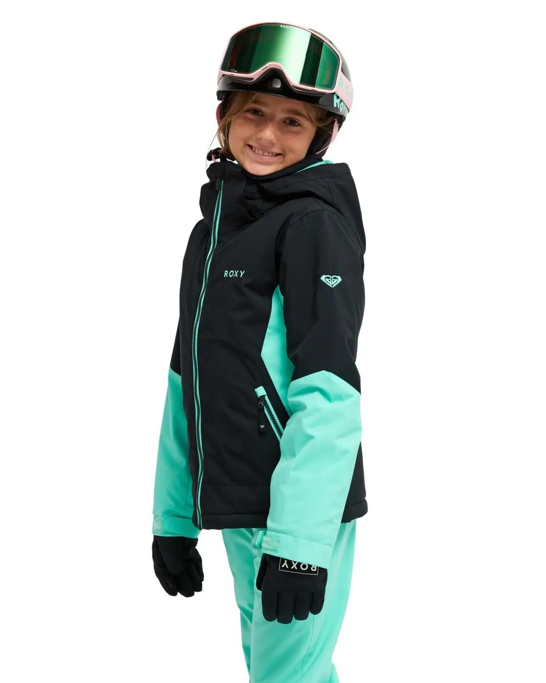 Funktionelle Schneejacke ICE ESCAPE 10K Schwarz Meisjes 8-16 3/4
