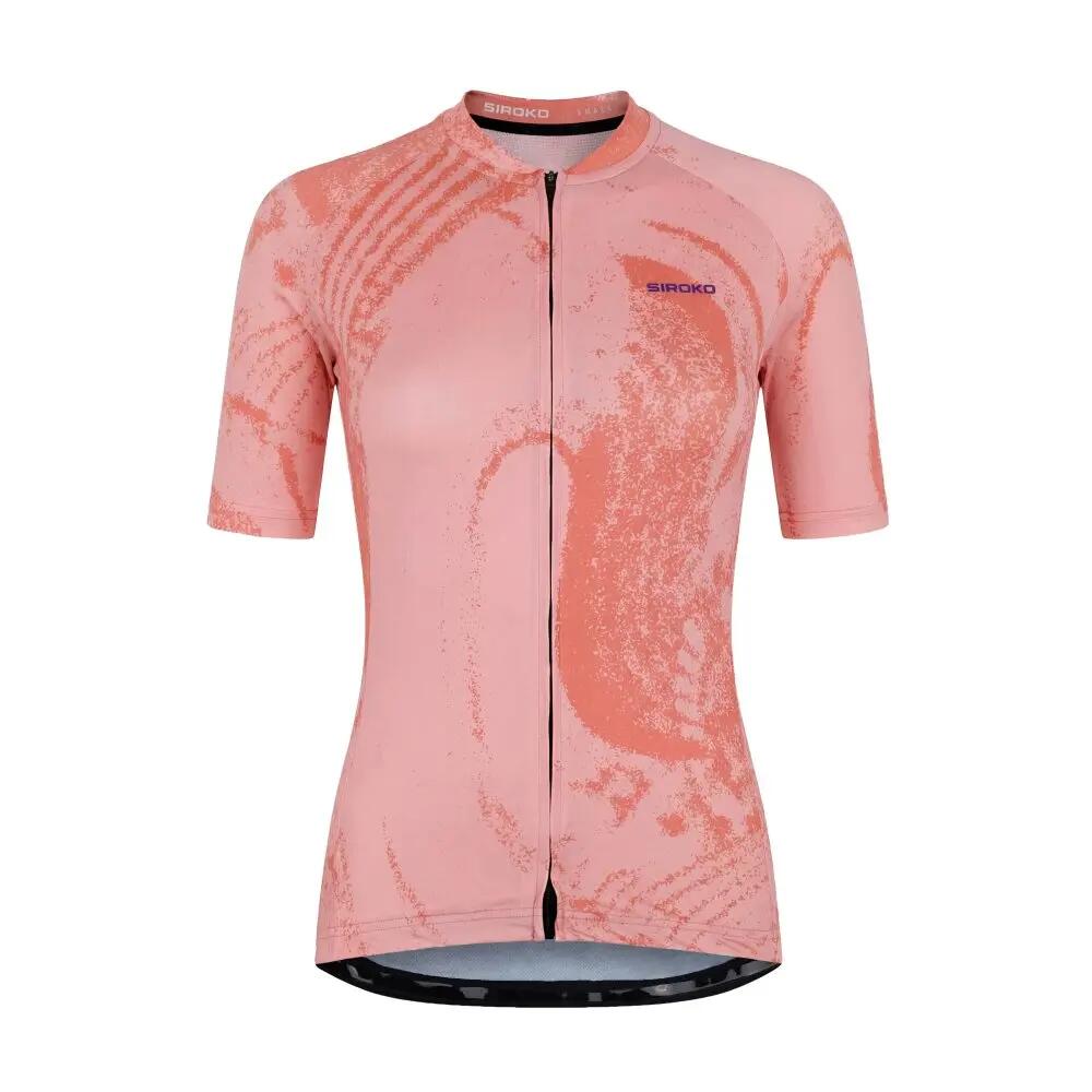 Maillot biodegradable mujer ciclismo Bio-W NRC Coral Coral 6/8