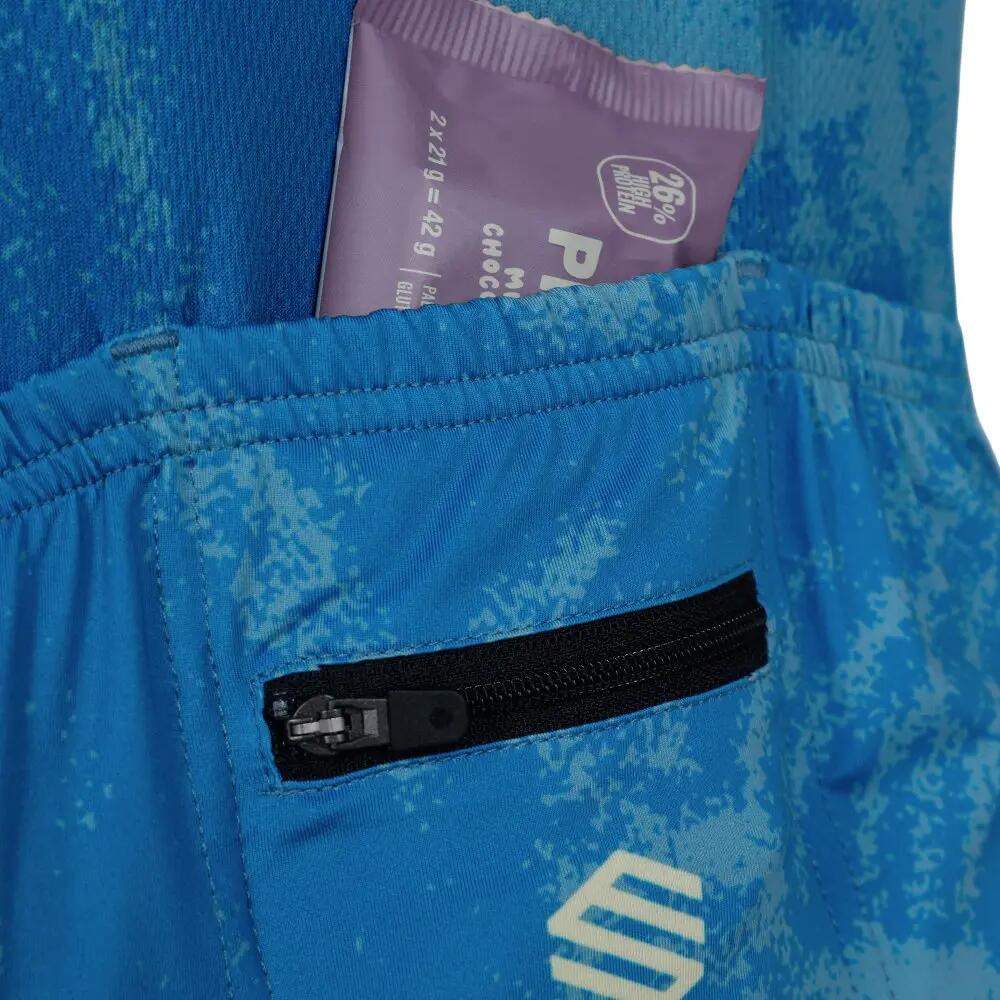 Maillot biodegradable hombre ciclismo Bio NRC Blue Azul 5/8
