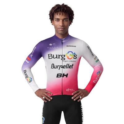 Heren burgos burpellet bh x siroko thermisch wielershirt met lange mouwen bbbh 2